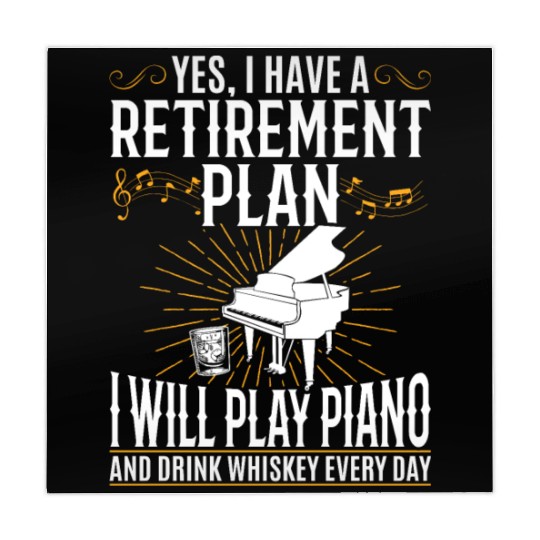Yes I Have A Retirement Plan Piano Player - Pianis Mahjong Mats