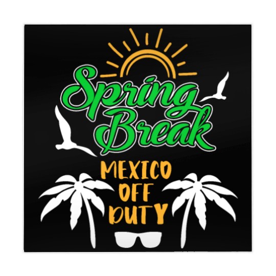 Spring Break Mexico off duty holiday Spring Break Mahjong Mats
