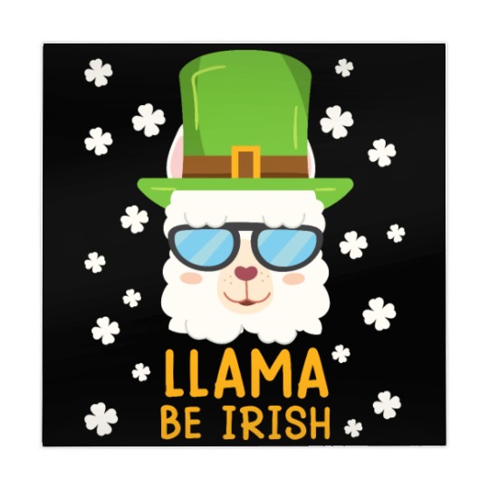 LLama be Irish Lama Alpaca St. Patrick's Day Mahjong Mats