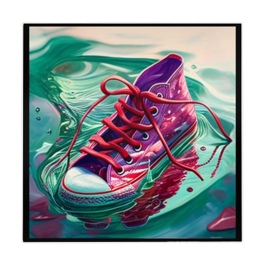 One purple running shoe Mahjong Mats