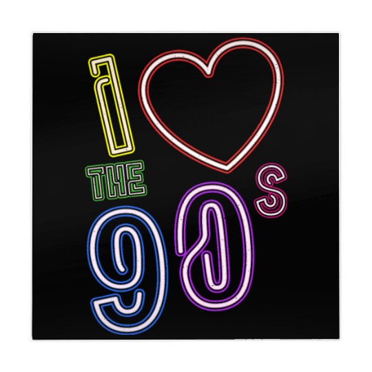 i love 90s - Retro Old School Mahjong Mats