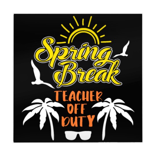 Spring Break Teacher off duty holiday Spring Break Mahjong Mats