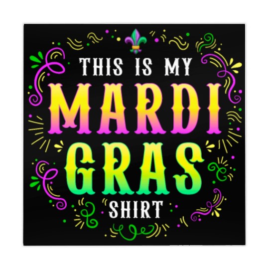Mardi Gras Funny Party Costume This is my Mardi Mahjong Mats
