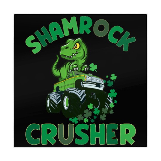 St. Patrick's T. rex Monster Truck The Shamrock Mahjong Mats
