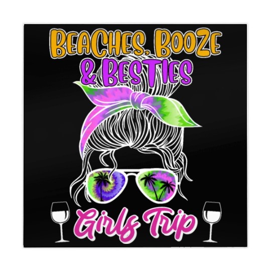 Beaches Booze Besties Girls Trip Spring Break Mahjong Mats