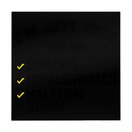 Funny Just Here for Snacks Commercials Halftime Mahjong Mats