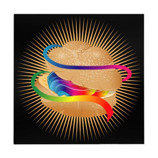 Illustration of a colorful filled cream puff Mahjong Mats