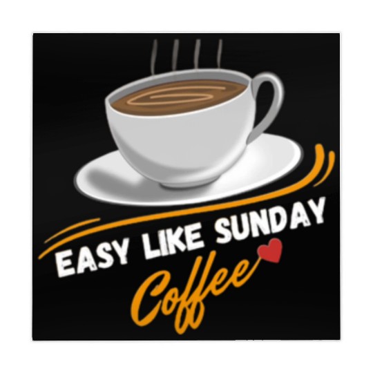 Easy Like Sunday Coffee, for coffee lover&caffeine Mahjong Mats