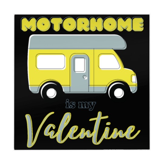 Motorhome Is My Valentine Yellow Mahjong Mats