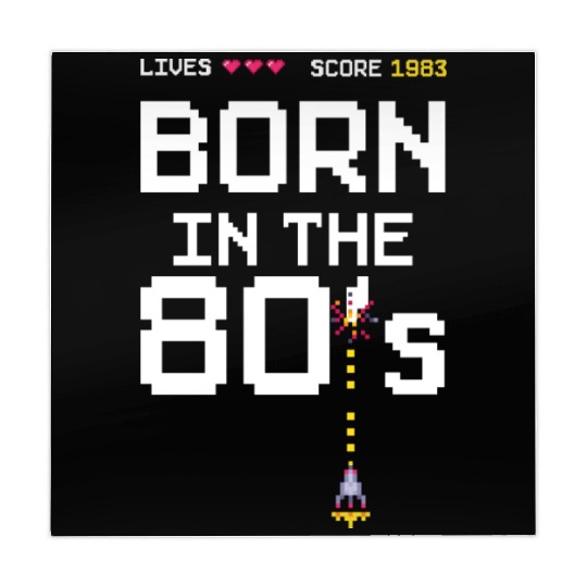 1983 Birtday Retro Gamer Pixel Born in the 80s Mahjong Mats