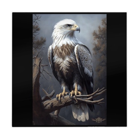 Majestic White-Headed Eagle in the Wild Mahjong Mats