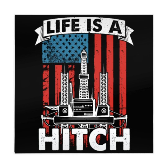 Oilfield Oil Drilling Us Flag Mahjong Mats