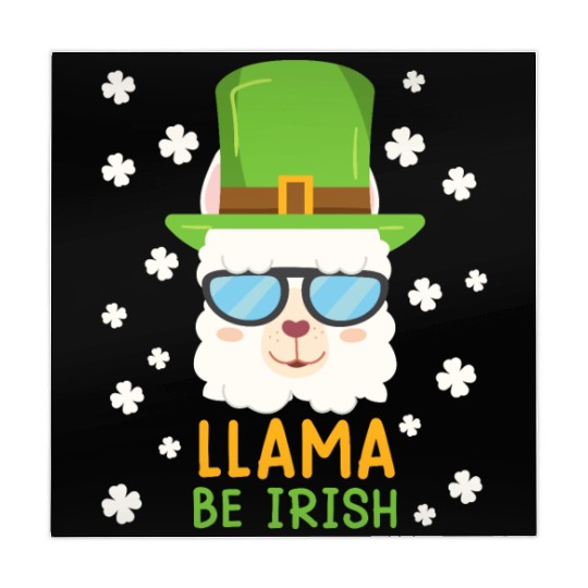 LLama be Irish Lama Alpaca St. Patrick's Day Mahjong Mats