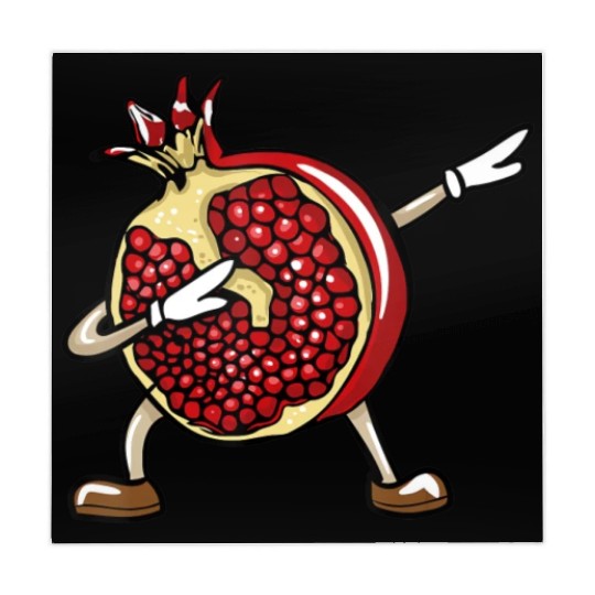 Funny Dabbing Pomegranate Lover Fruit Love Mahjong Mats