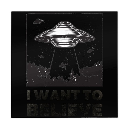 I Want To Believe Aliens UFO Area 51 Roswell Mahjong Mats