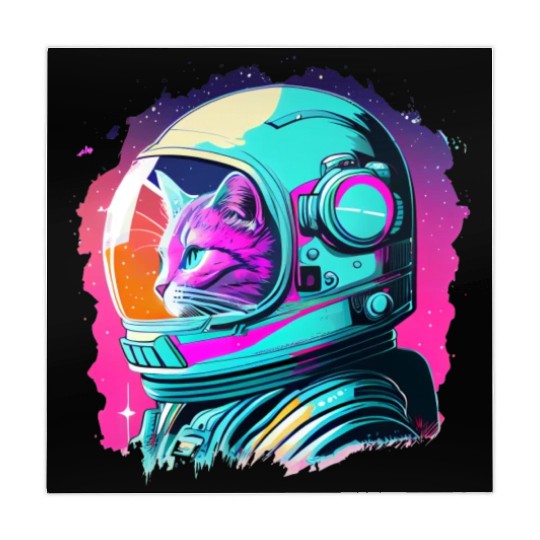 Aesthetic Vaporwave Space Cat 80s 90s Astronaut Mahjong Mats