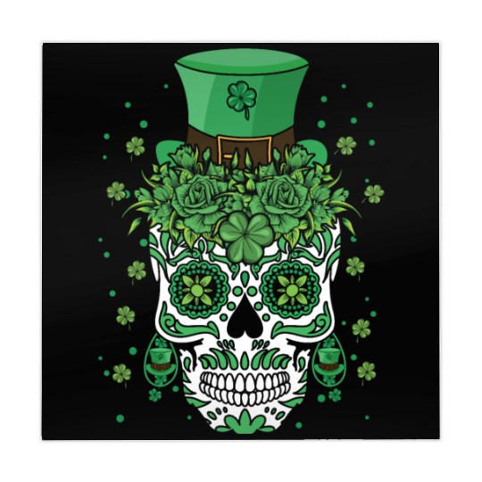 Dia De Los Muertos St Patty's Day Irish Flower Mahjong Mats