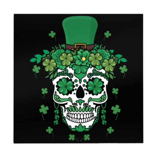 Dia De Los Muertos St Patty's Day Irish Flower Mahjong Mats