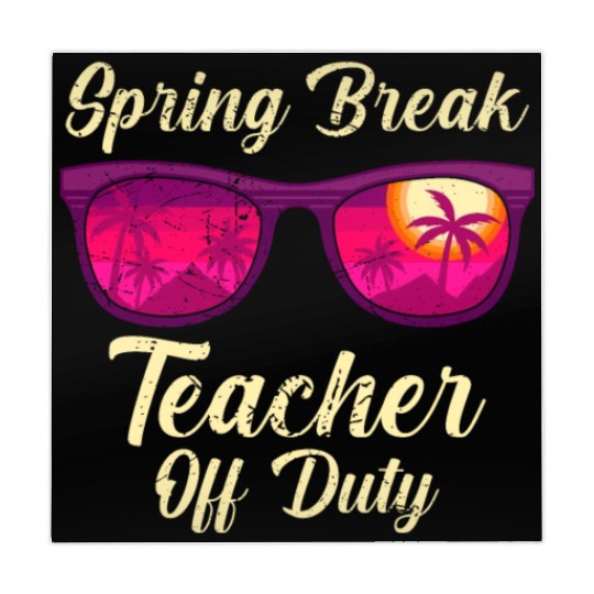 Spring break teacher off duty vacation teacher Mahjong Mats