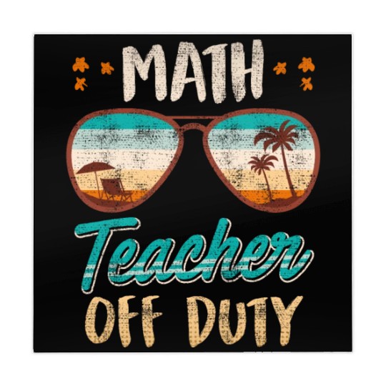 Math teacher off duty school vacation math teacher Mahjong Mats