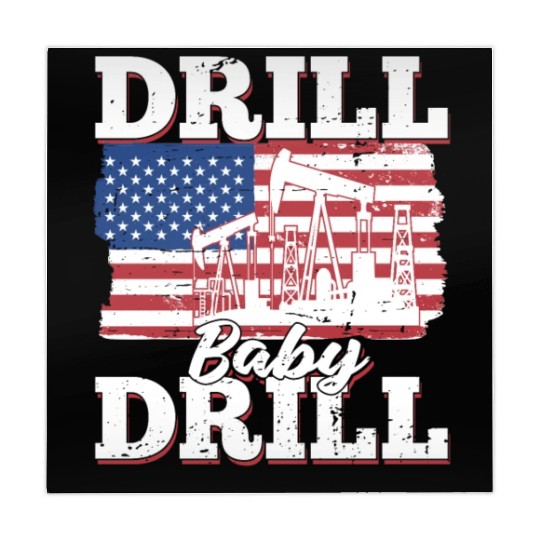 Oilfield Oil Drilling Us Flag Drill Baby Drill Mahjong Mats