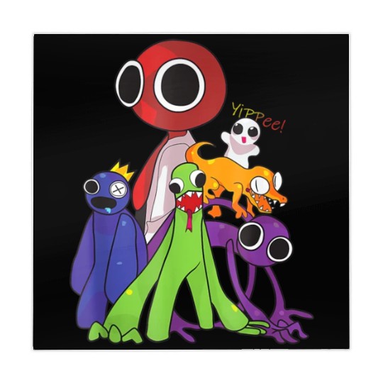 Rainbow Friends blue red orange green Mahjong Mats