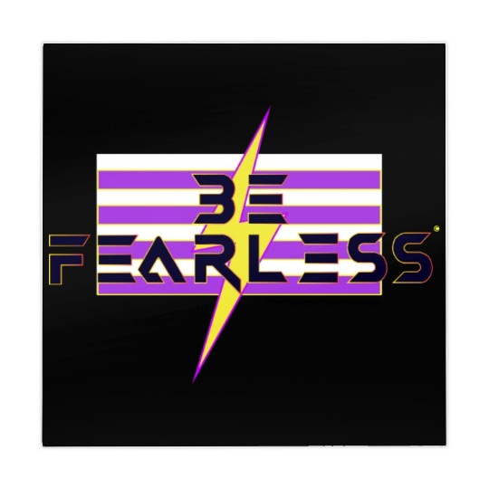 Be Fearless Flag w/Bolt (white text) Mahjong Mats