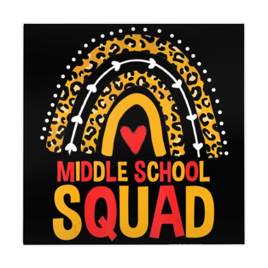 Back To School Leopard Middle School Squad Mahjong Mats