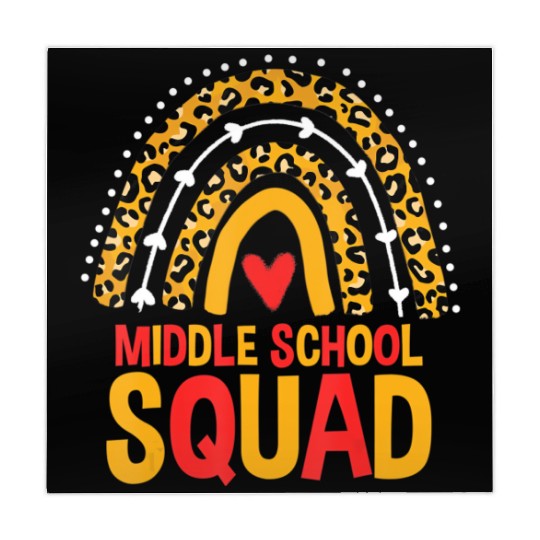 Back To School Leopard Middle School Squad Mahjong Mats