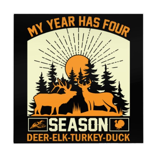 My Year Has For Season Deer Elk Turkey Duck Mahjong Mats