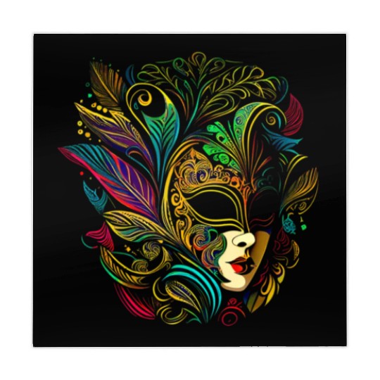 Funny Mardi Gras Carnival parade Mahjong Mats