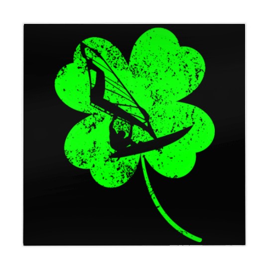 Windsurfing St. Patrick's day shamrock Mahjong Mats