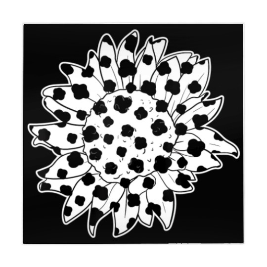 Sunflower Cow Print for Women Men Cow Lover Mahjong Mats