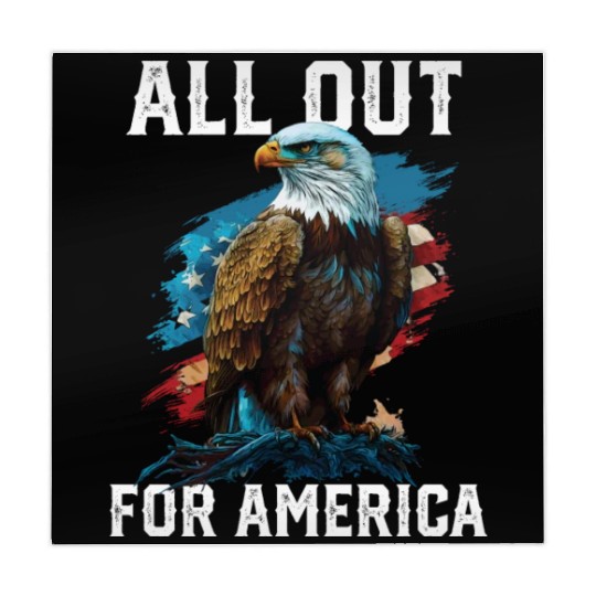 All Out for America American Bald Eagle America Mahjong Mats