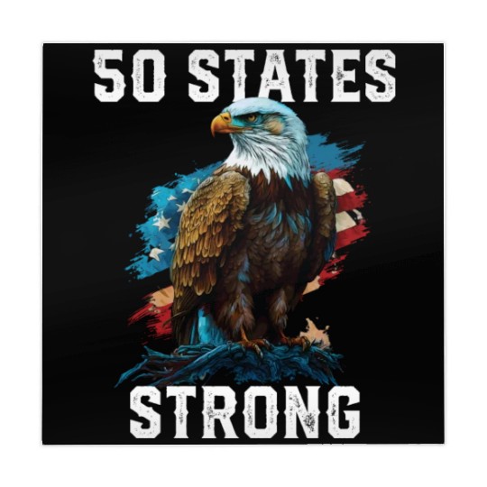 50 States Strong American Bald Eagle America 4th Mahjong Mats