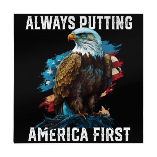 Always Putting America First American Bald Eagle Mahjong Mats