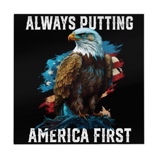 Always Putting America First American Bald Eagle Mahjong Mats