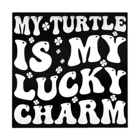 Turtle Is My Lucky Charm St Patrick's Day Groovy Mahjong Mats