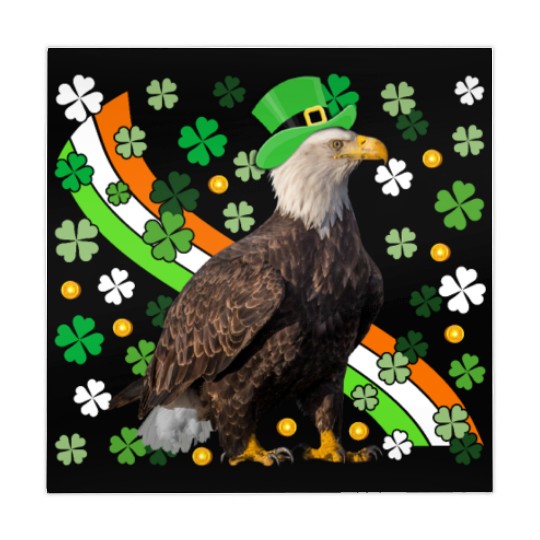 Irish American Flag Eagle St. Patrick’s Day Mahjong Mats