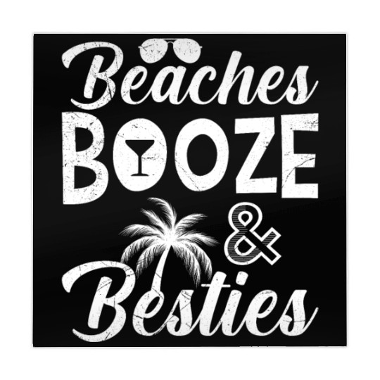 Beaches Booze Besties Friends Spring Break Mahjong Mats