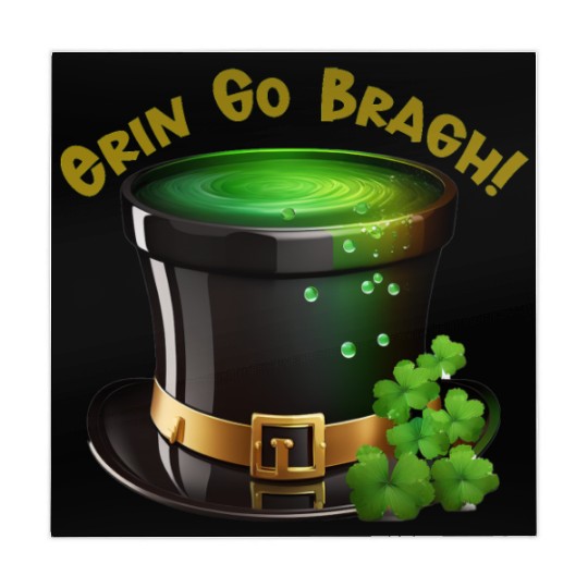 Get Lucky with this 'Erin go Bragh' Top Hat Design Mahjong Mats