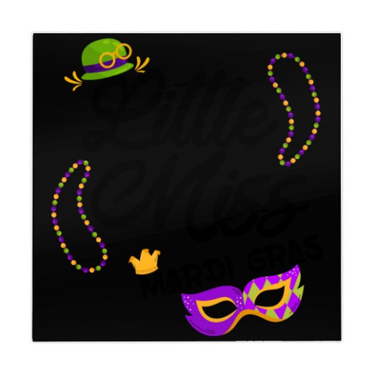 funny little miss mardi gras Mahjong Mats