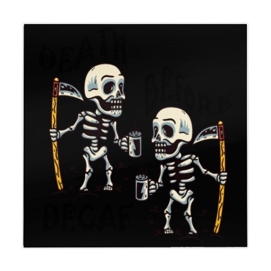 Death Before Decaf Cool Mahjong Mats