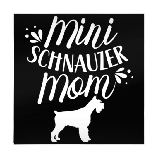 Mini Schnauzer Mom Girl Dog Schnauzers Pet Mahjong Mats