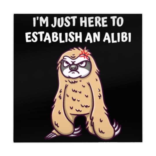 Im Just Here to Establish an Alibi Funny Sarcastic Mahjong Mats