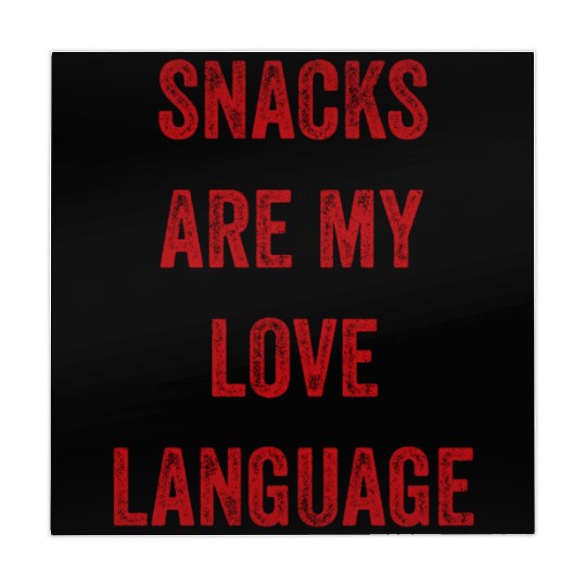 Snacks Are My Love Language Mahjong Mats