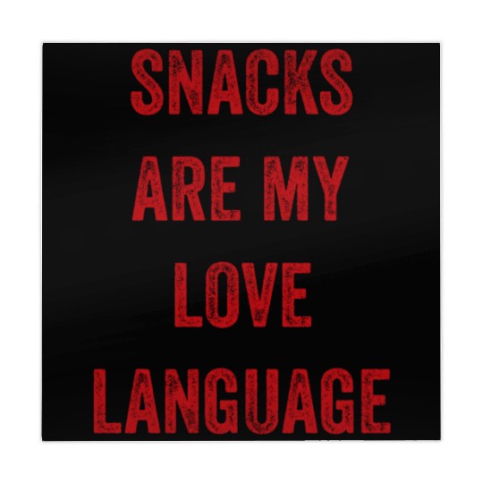 Snacks Are My Love Language Mahjong Mats