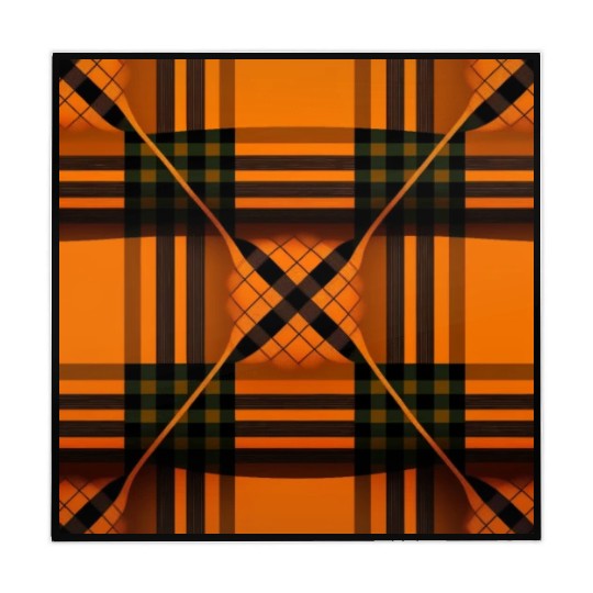 Innovative Orange Tartan A Design for the Fashion Mahjong Mats
