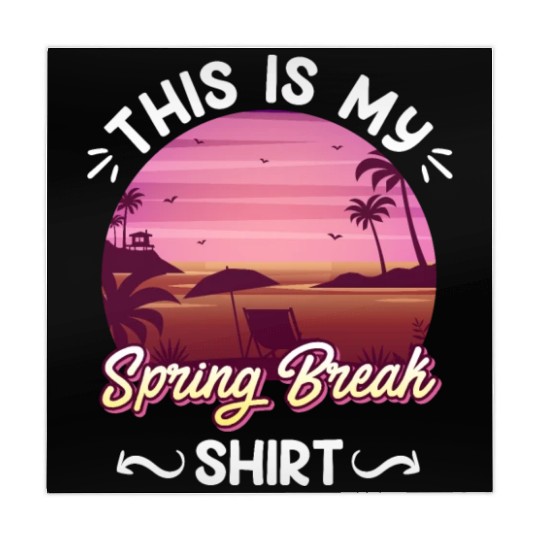 Party Sun Beach This is my Spring Break Mahjong Mats