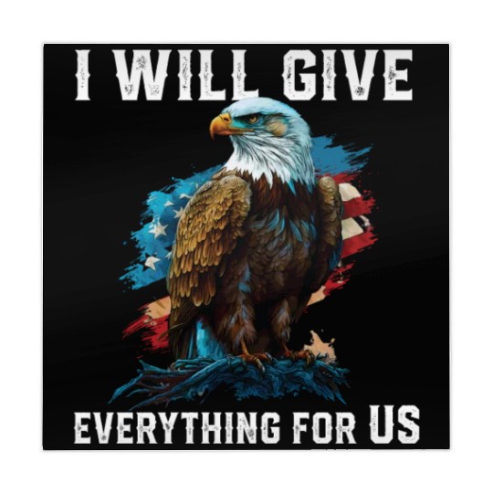 I Will Give Everything For US American Bald Eagle Mahjong Mats